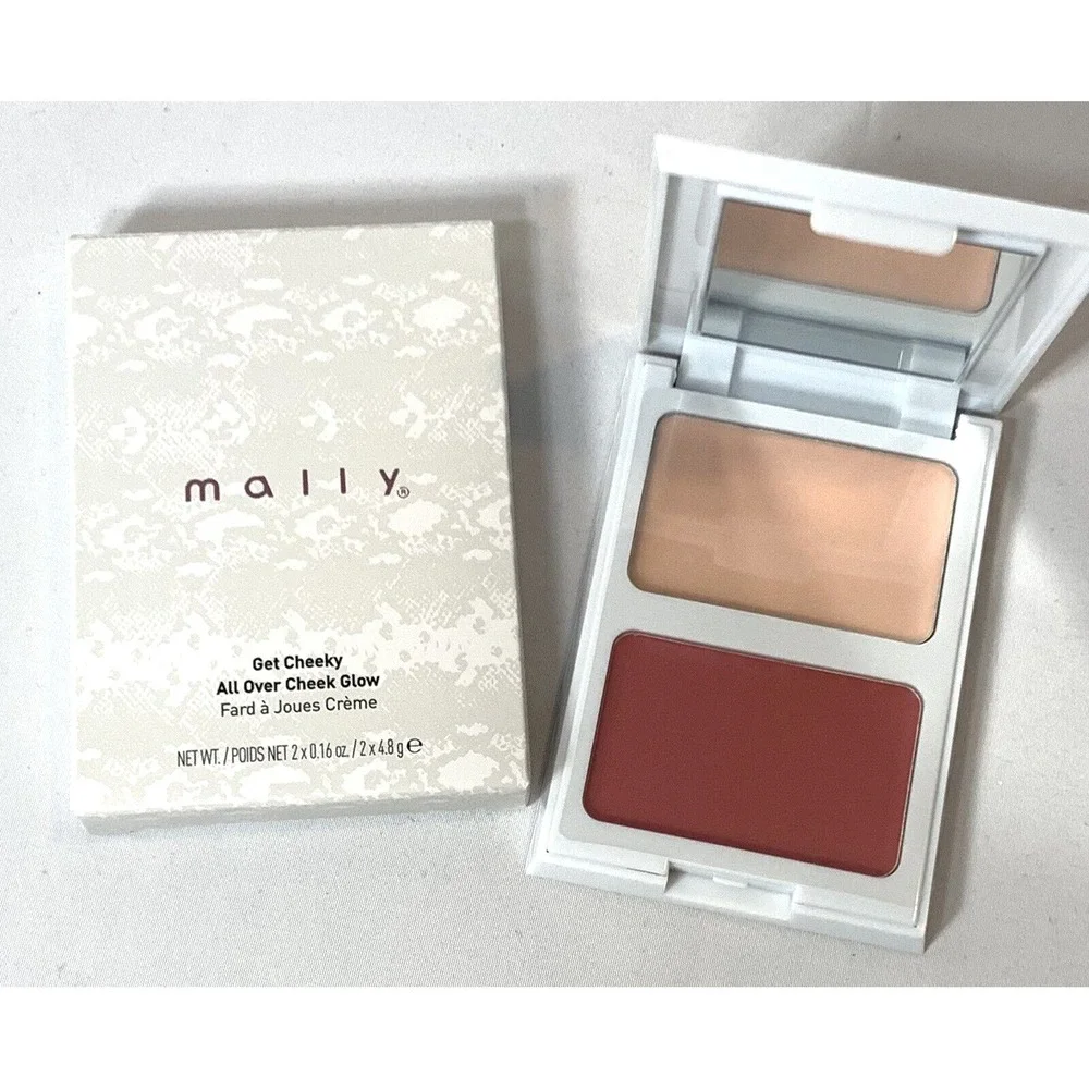 Mally Get Cheeky All Over Cheek Glow - Pretty in Pink - Full Size -New in Box